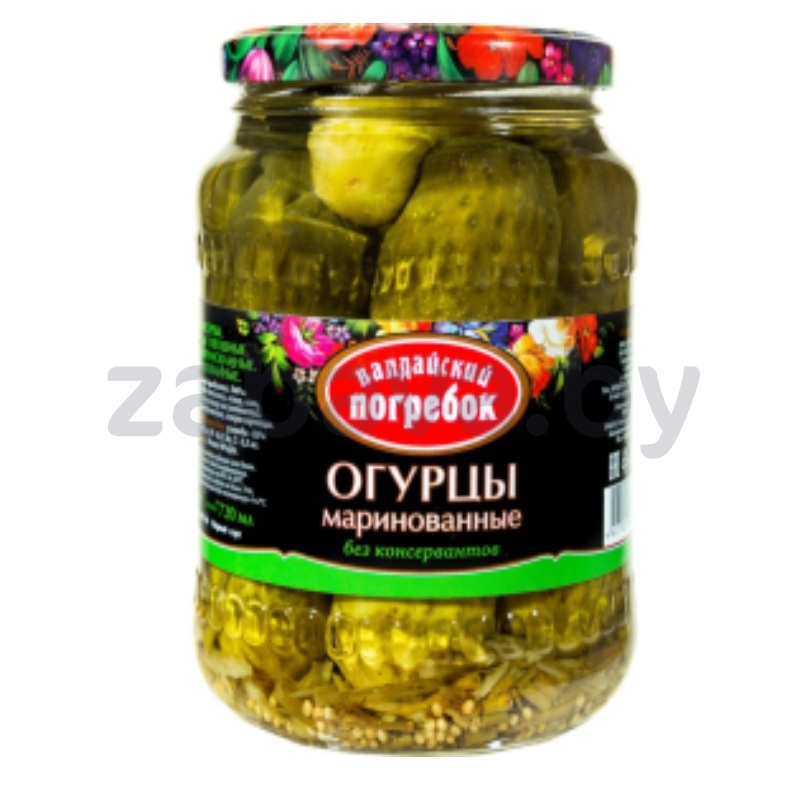 Огурцы «Валдайский погребок», марин., 720 мл/650 г