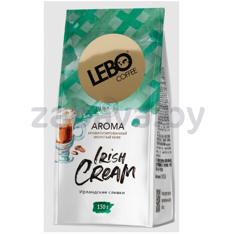 Кофе молотый Lebo, irish cream, 150 г