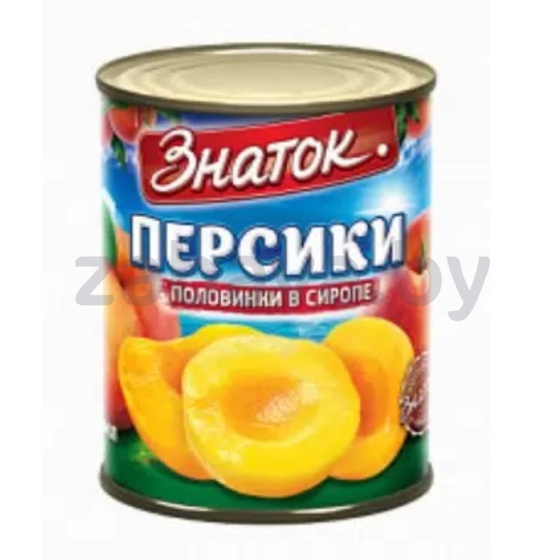Персики конс. «Знаток», половинки в сиропе, 410 г