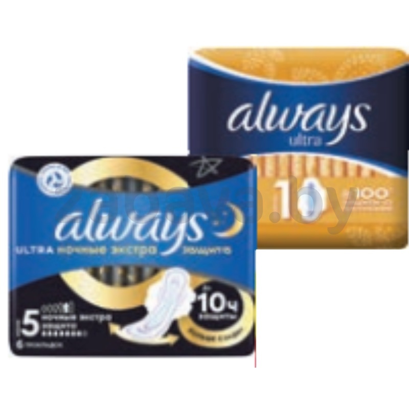 Прокладки женские Always, 7/10/8/6 шт.