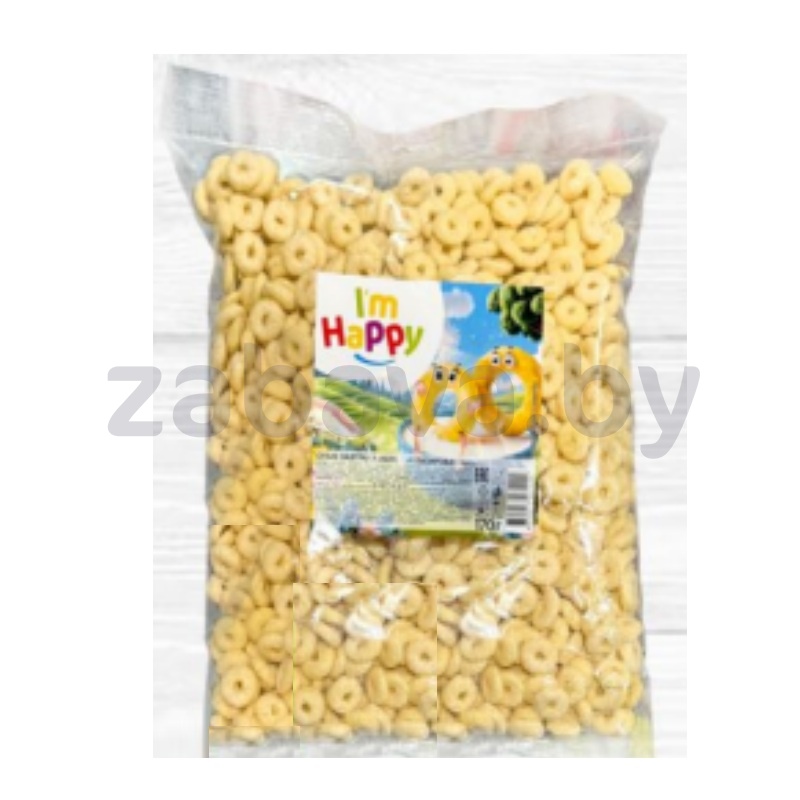 Сухой завтрак I'm Happy, колечки, глазир., 170 г
