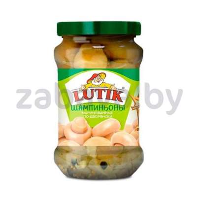 Шампиньоны Lutik «По-дворянски» в маринаде, 280 г/314 мл