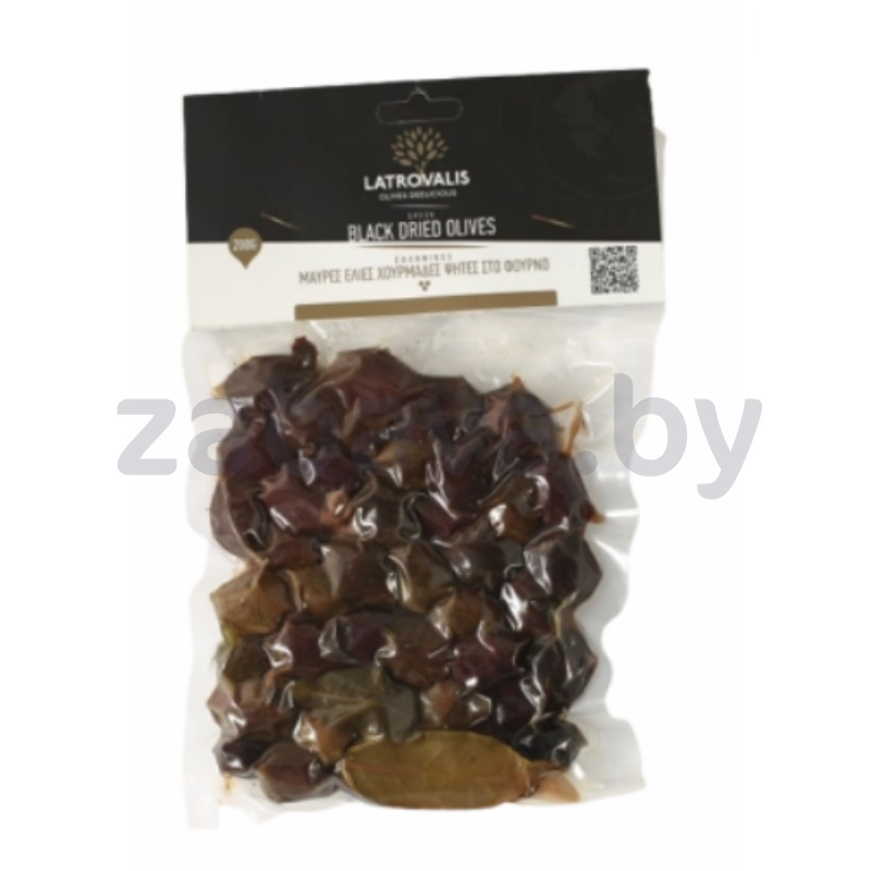 Оливки черные с/к Latrovalis суш., пастериз., 200 г