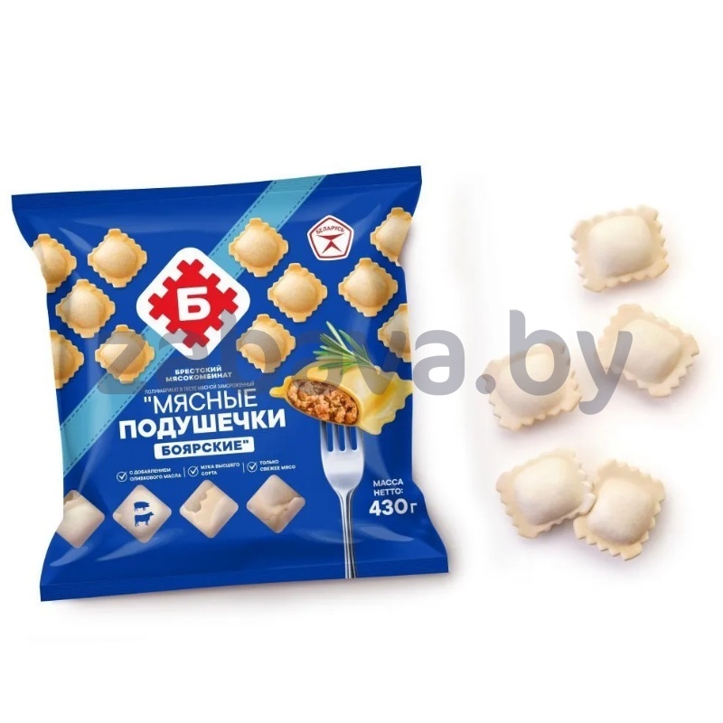 Пельмени «Мясные подушечки» «Боярские», «Брестский» МК, 430 г