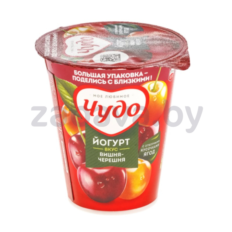 Йогурт «Чудо», вишня-черешня или клубника-земляника, 290 г