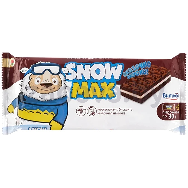 Пирожное Snow Max, бисквит, какао-кокос, 150 г