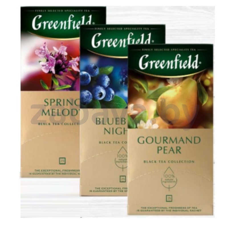 Чай Greenfield, 25 пак., в ассорт.