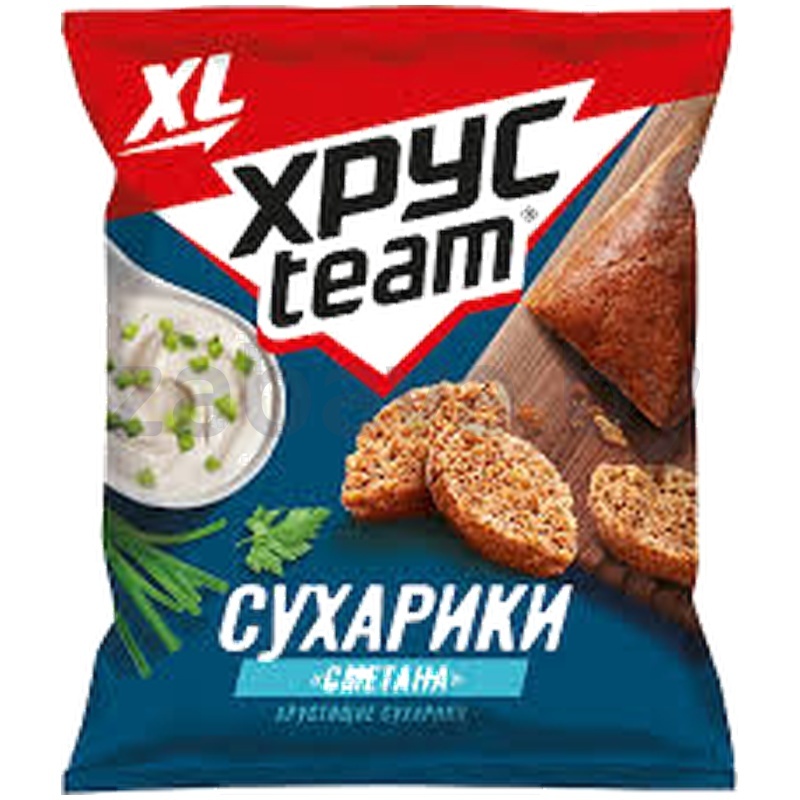 Сухарики «Хрусteam», сметана, 100 г