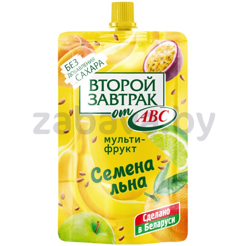Десерт фруктов. ABC «Второй завтрак», 200 г, мультифрукт. с сем. льна