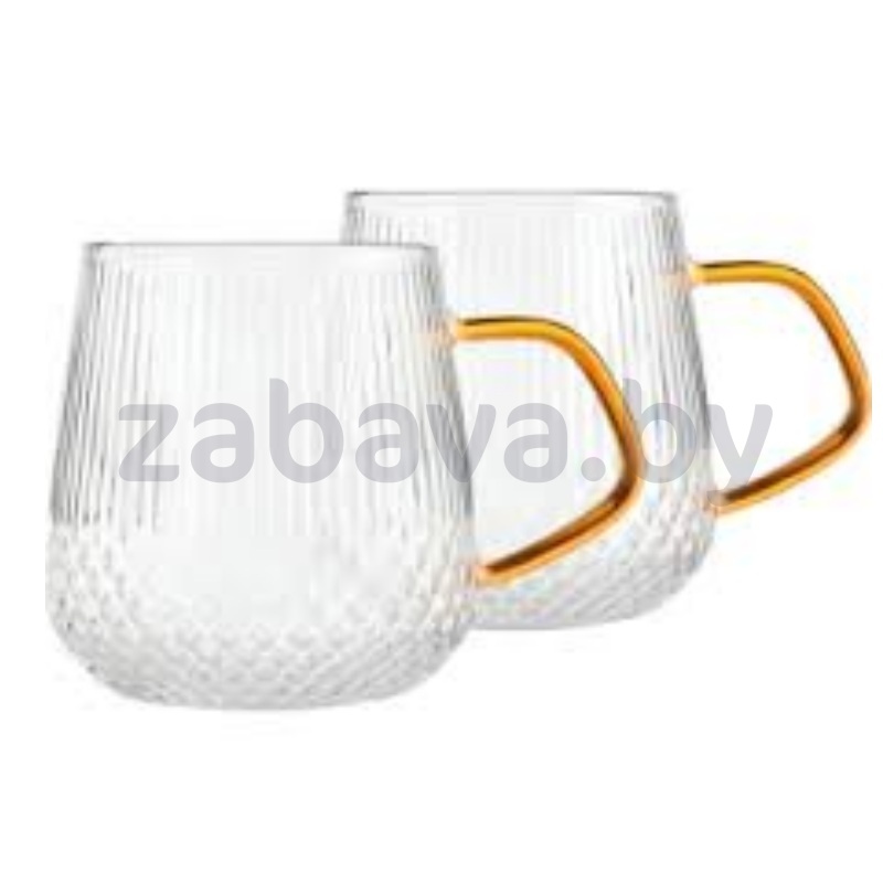 Набор кружек Makkua Ribbed Glassware Rc300, 2 шт.