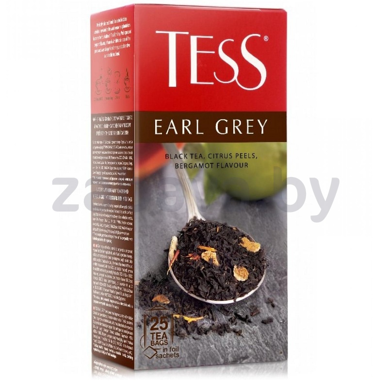 Чай черный Tess Earl Grey, 25 пак.