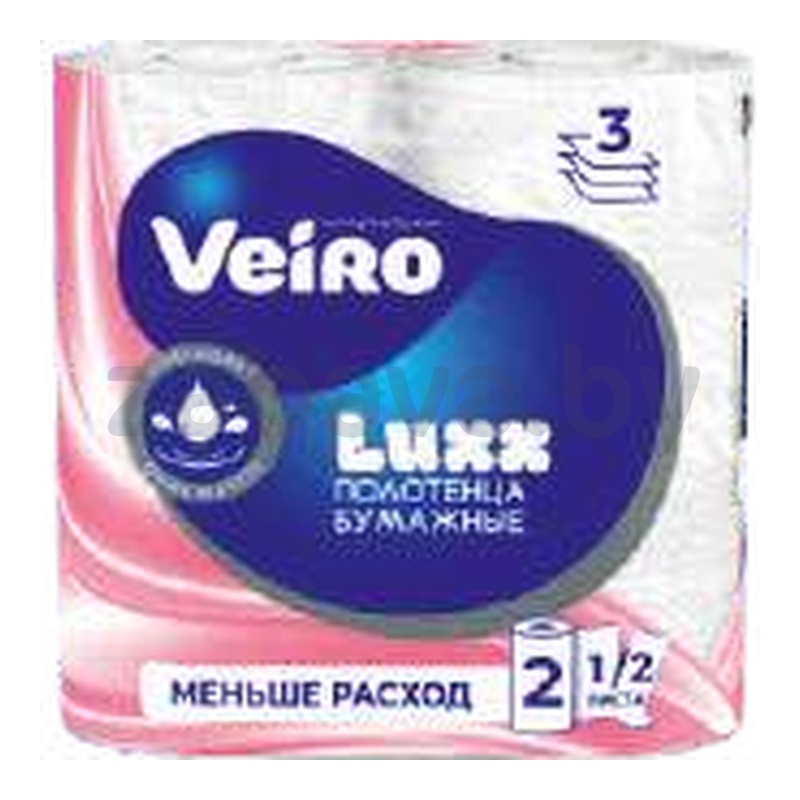 Бумажные полотенца Veiro Luxx, 3 слоя, 12 м, 1 рулон