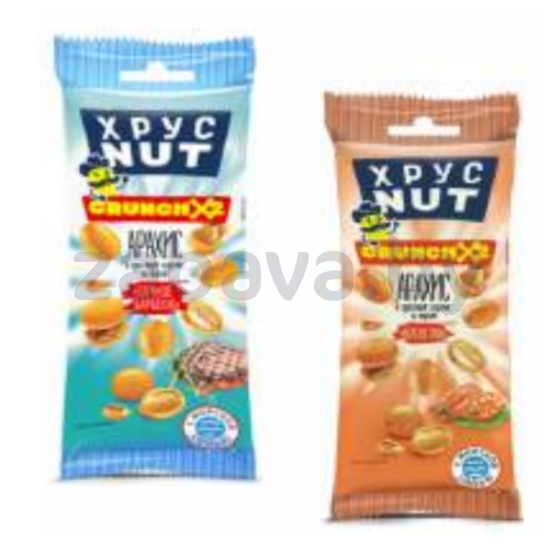 Арахис в корочке «ХрусNut», сочное барбекю/креветка, 50 г