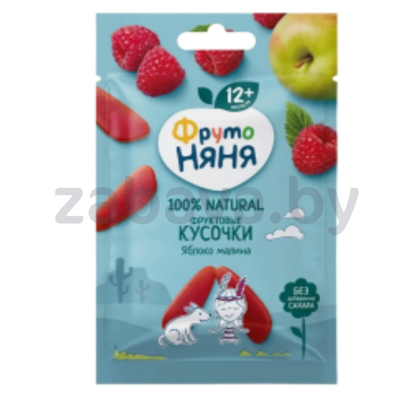 Кусочки фруктов. «Фруто Няня», яблоко-малина, 15 г