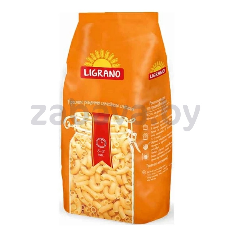 Макаронные изделия Ligrano, рожки, 900 г