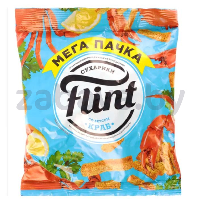 Сухарики Flint, краб, 100 г