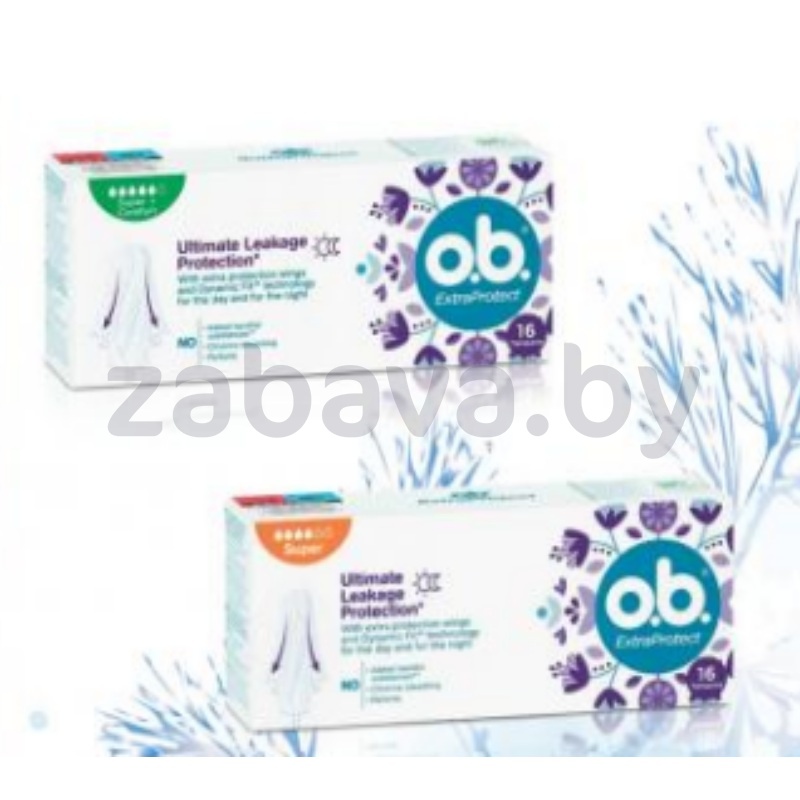 Тампоны гигиенические O.B., ExtraProtect, 16 шт.