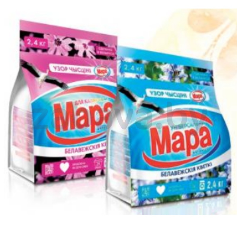Стир. порошок «Мара» «Белавежскiя кветкi», универс./для цветн., 2,4 кг