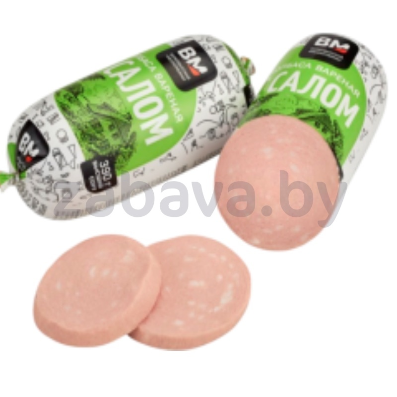 Колбаса вар. «С салом», в/с, 390 г, «Волковысский» МК