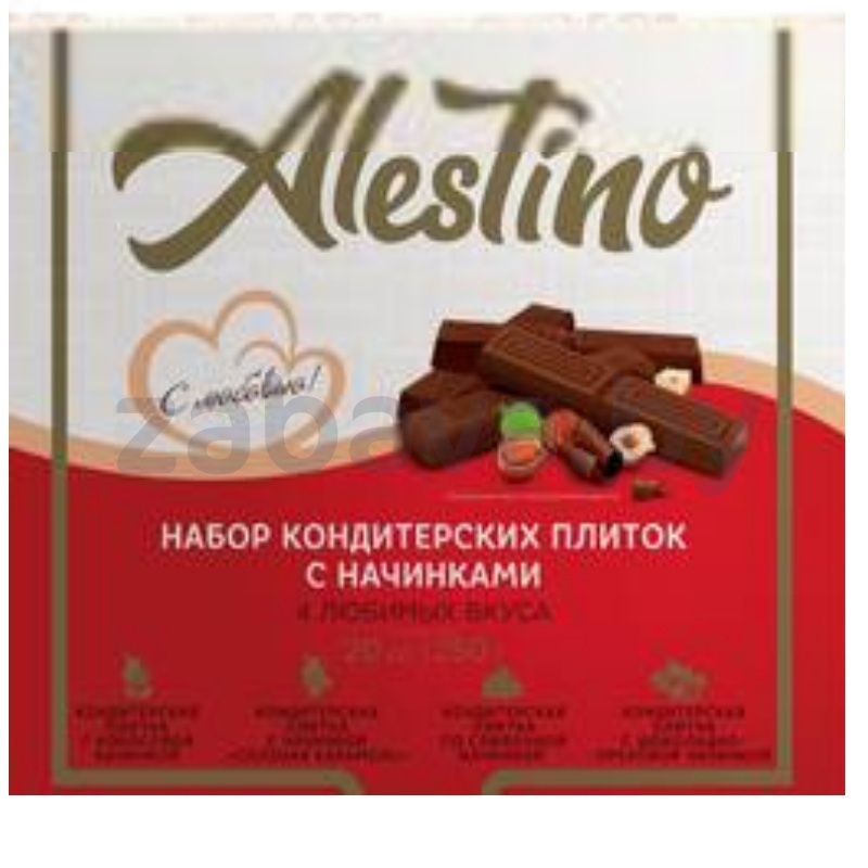 Набор кондитерских плиток Alestino, 250 г