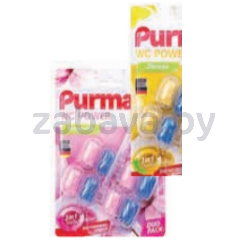 Средство для унитаза Purmat, 2 шт. по 50 г, в ассорт.