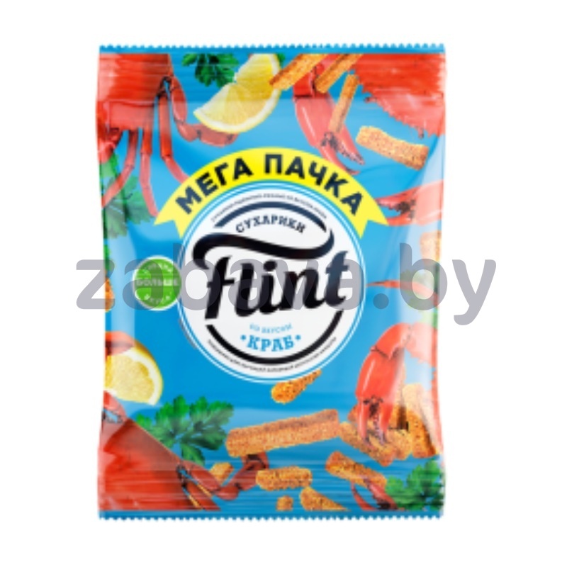 Сухарики Flint, краб, 100 г