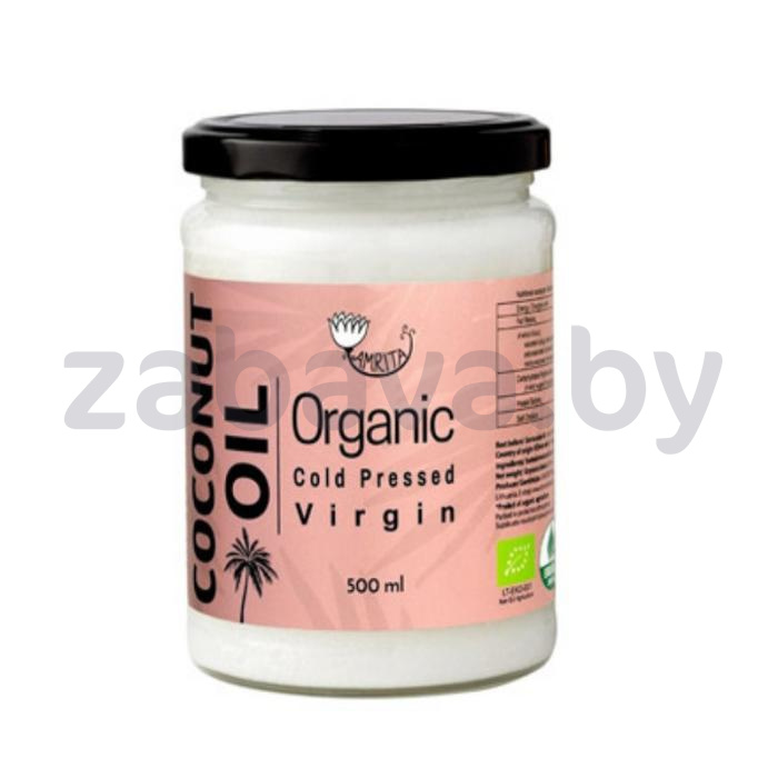 Масло кокосовое Amrita Organic, Virgin, хол. отжима, 500 мл