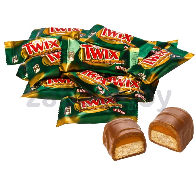 Конфеты Twix Minis, имбирное печенье, 1 кг