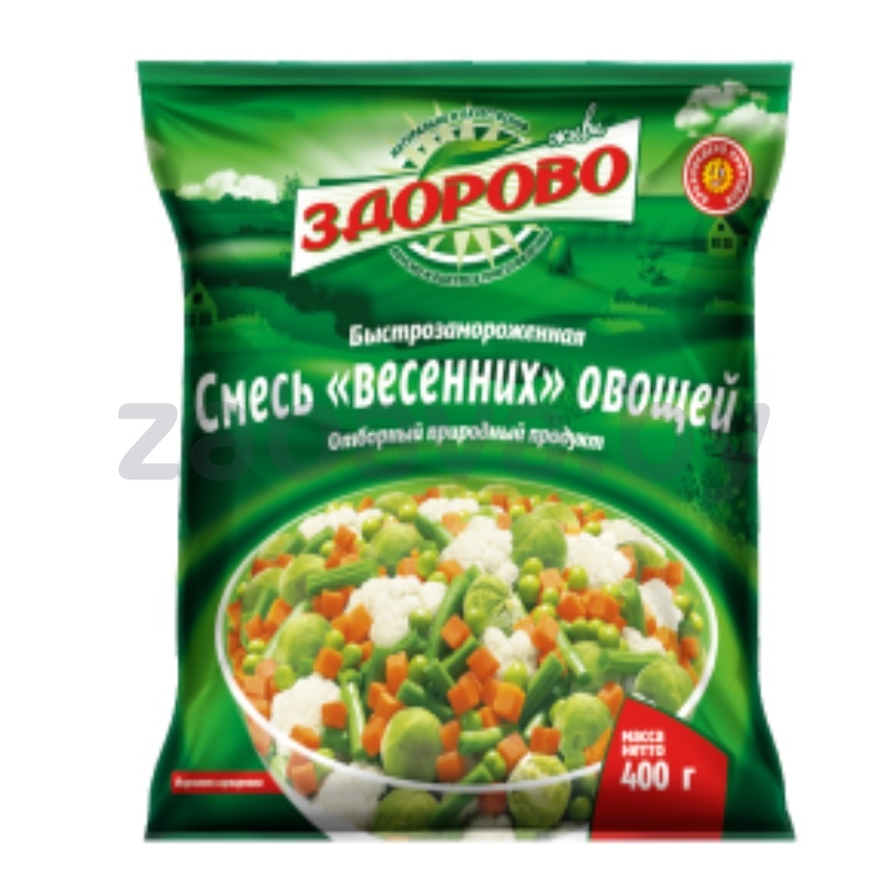 Овощи «Весенние» «Живи здорово», зам., 400 г