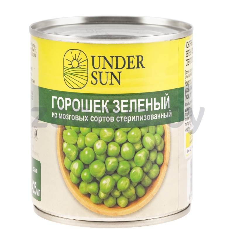 Горошек зеленый Under sun, 400 г