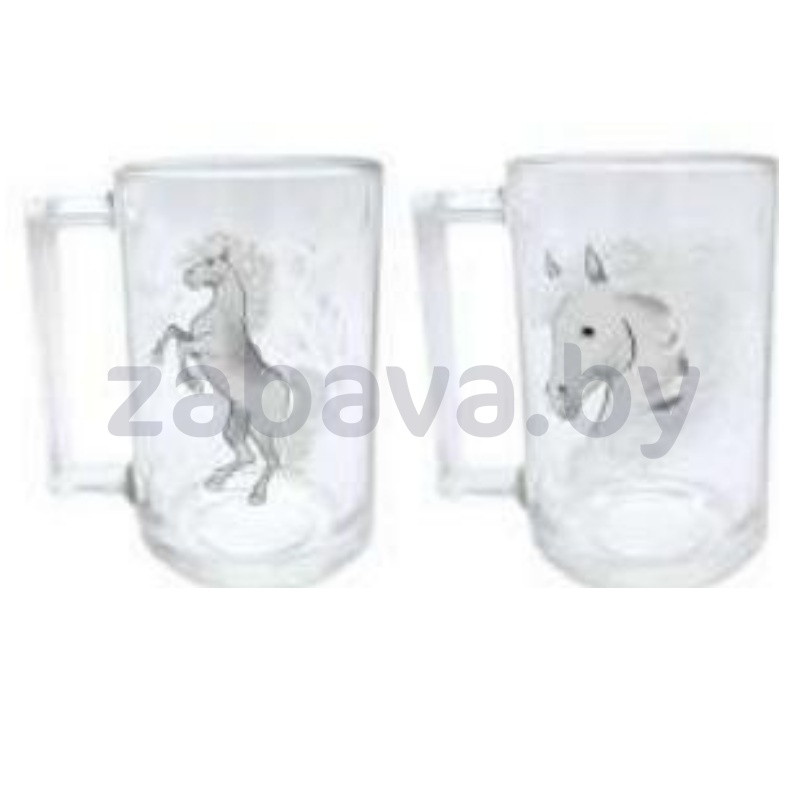 Кружка «Фитнес», звездный конь, стекло, 320 мл