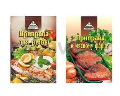 Приправа Cykoria, для рыбы лимонная или к мясному фаршу, 30 г