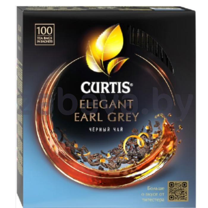 Чай черный Curtis Elegant Earl Grey, 100 пак.