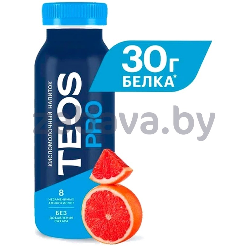 Напиток к/м Teos Pro, обезжир., 250 г, грейпфрут