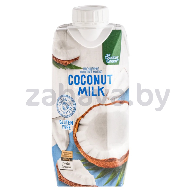 Кокосовое молоко Doctor Green, ультрапаст., 330 мл
