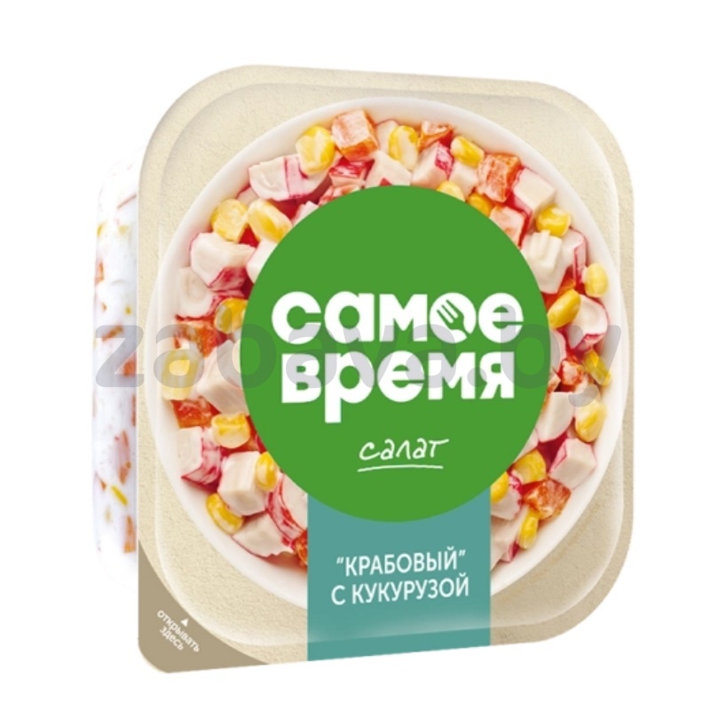 Салат «Самое время» «Крабовый с кукурузой», 150 г
