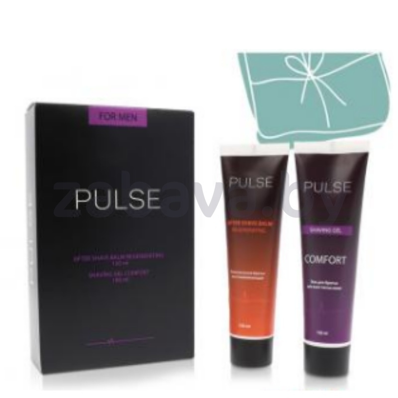 Гель для бритья и бальзам после бритья Pulse, 100+100 мл