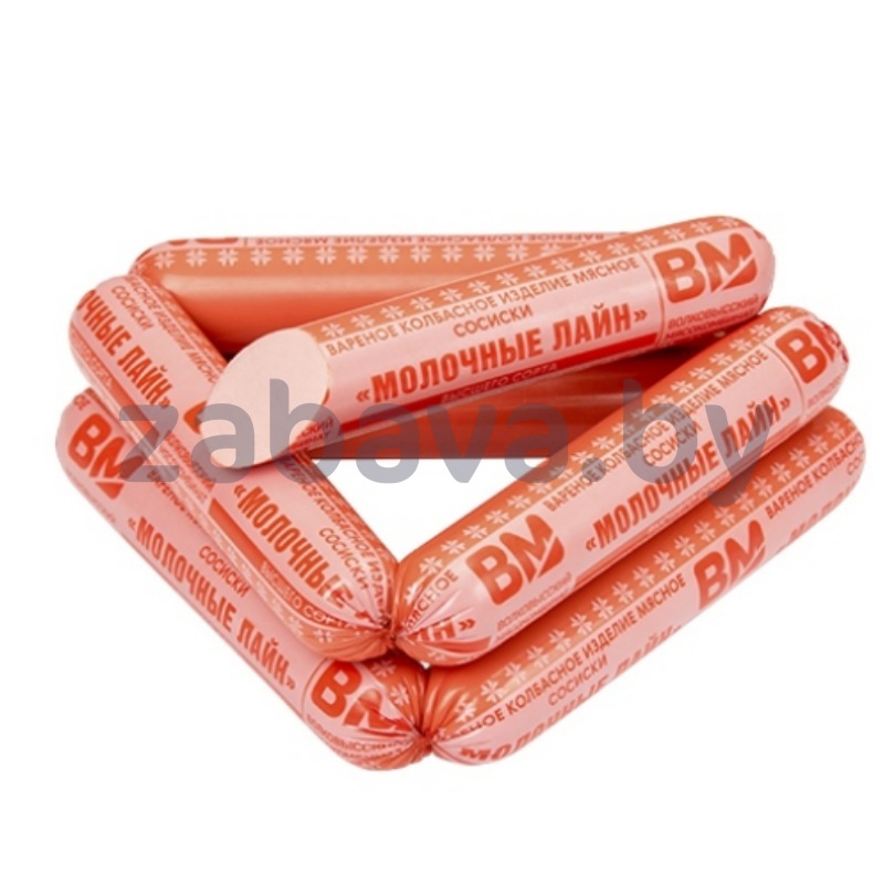 Сосиски «Молочные лайн», «Волковысский» МК, 1 кг