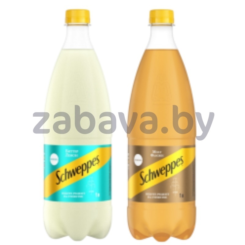 Напиток Schweppes, биттер лемон или молт фьюжн, 1 л