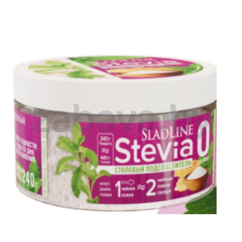 Подсластитель SladLine, Stevia, стевиа, 240 г