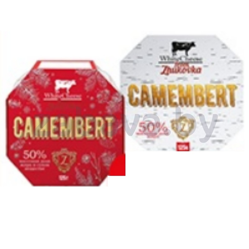 Сыр White Cheese from Zhukovka Camembert, камамберт, 125 г, РФ