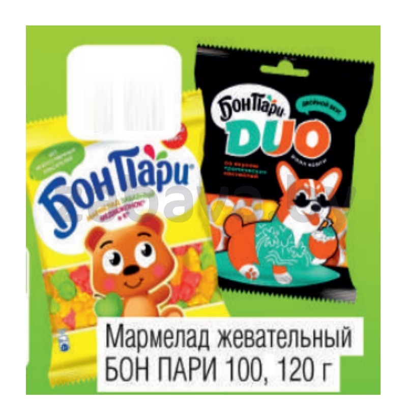 Мармелад жевательный «Бон пари», 100/120 г