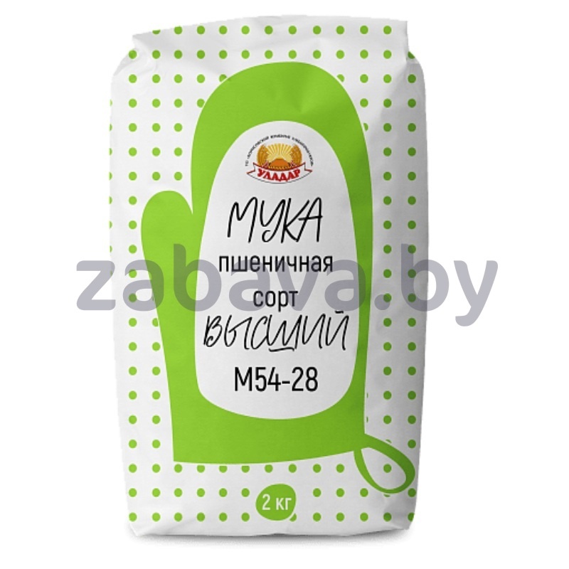 Мука пшеничная «Уладар» «Премиум», М54-28, в/с, 2 кг