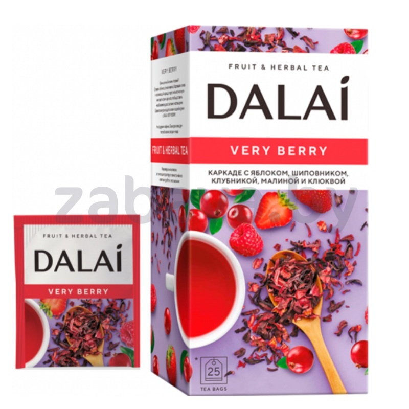 Чайный напиток Dalai Very Berry, 25 пакетиков, 50 г