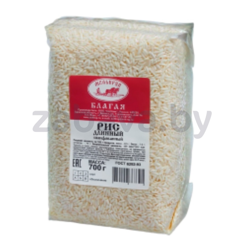 Рис «Мелькруп», «Благая», длинн., шлиф., 700 г