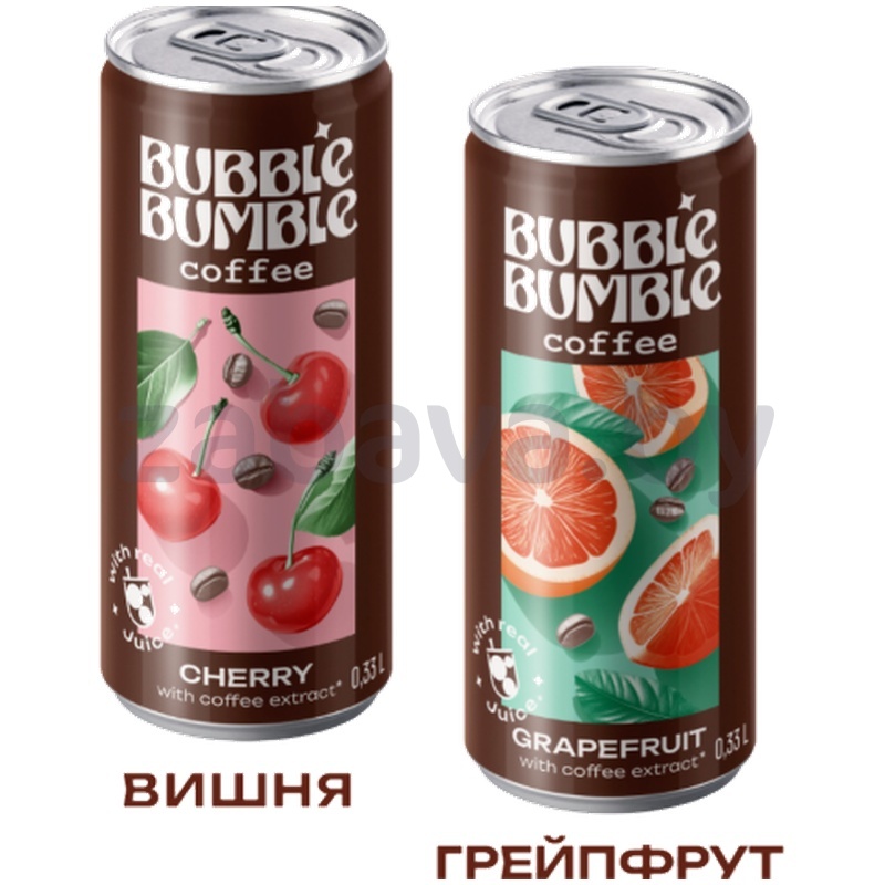 Напиток сокосод. Bubble Bumble, вишня/грейпфрут, 330 мл