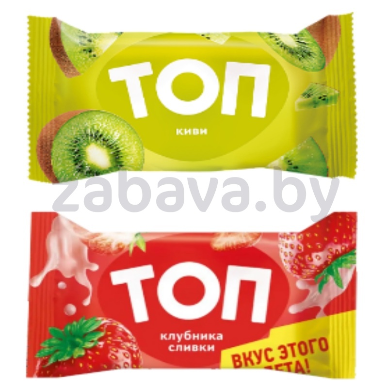 Десерт фруктовый в ваф. стаканчике «Топ», киви или клубника-сливки, 70 г