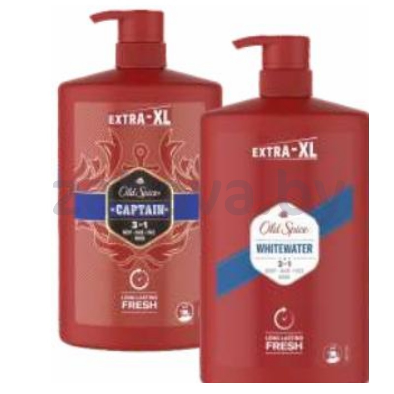 Гель-шампунь для душа Old Spice Captain/Whitewater, 1000 мл