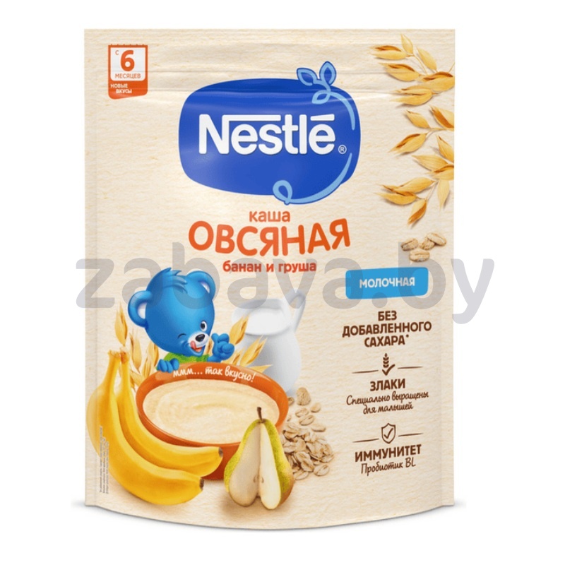 Каша молочная Nestle, овсяная, груша-банан, 200 г