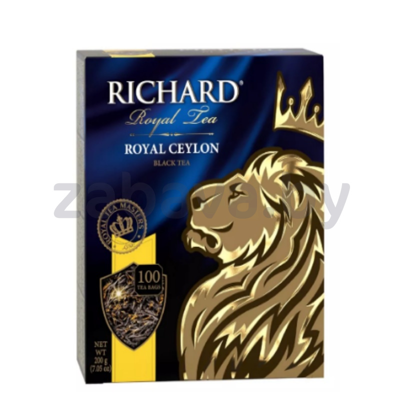 Чай черный Richard Royal Ceylon, 100 пакетиков по 1,6 г
